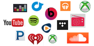 What are some streaming music services?